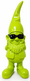 Coole Groene kabouter met bril - 28 cm