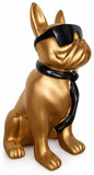 Gouden Hond met Zonnebril – 40 cm