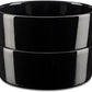 Berndorf Zwarte porseleinen bowls - Set 2 stuks - 16 cm