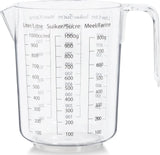 Blokker Maatbeker Transparant - 1l