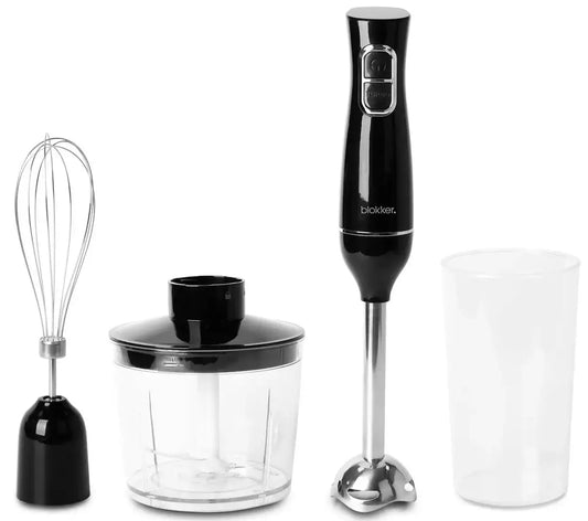 Blokker Staafmixerset Zwart 400W - 4-delig