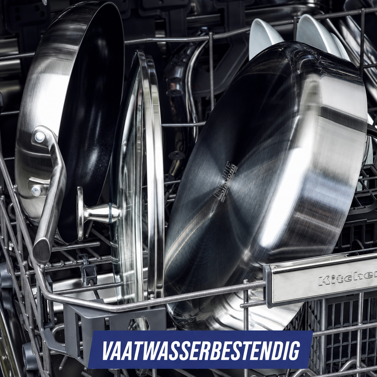 Blue Diamond Triple Steel Pannenset 11-delig - Keramisch RVS