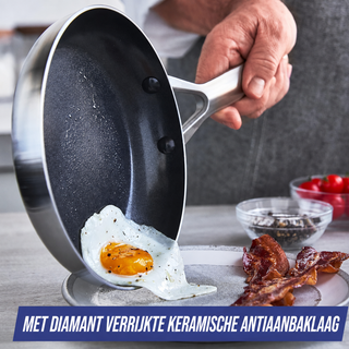 Blue Diamond Triple Steel Pannenset 11-delig - Keramisch RVS
