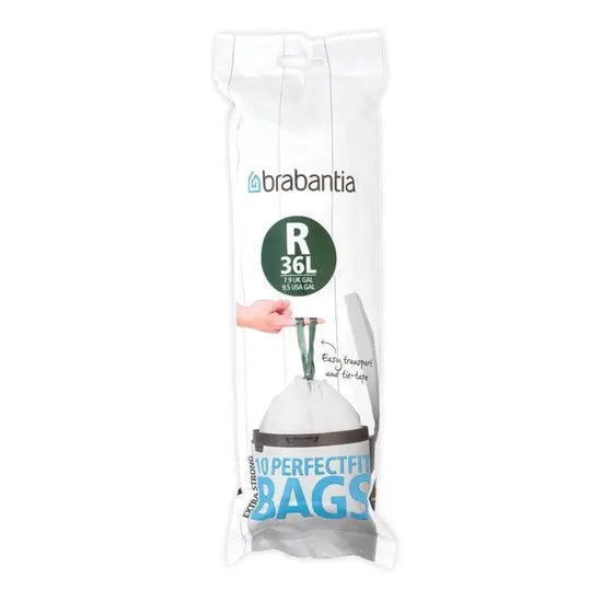 Brabantia PerfectFit Afvalzakken Code R - 36 l - 10 stuks