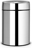 Brabantia Slide Bin Prullenbak - 5 L - Brilliant Steel