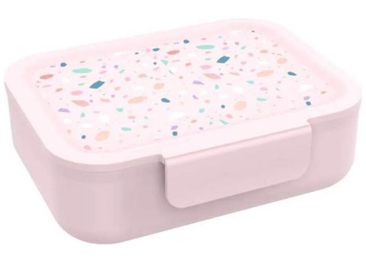 Pink Broodtrommel Terrazzo Lunchbox