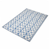 Camping- en buitenmat - 120x180 cm - Blauw/Wit