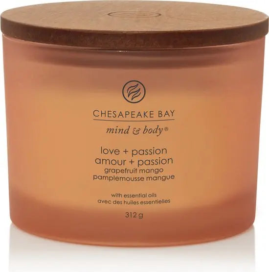 Chesapeake Bay Candle Love & Passion Geurkaars – 3 lonten, 312 g