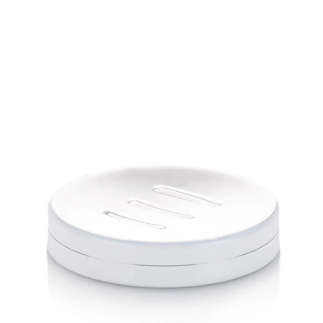Kela Amina Zeepschaal – Wit RVS, Ø 11 cm