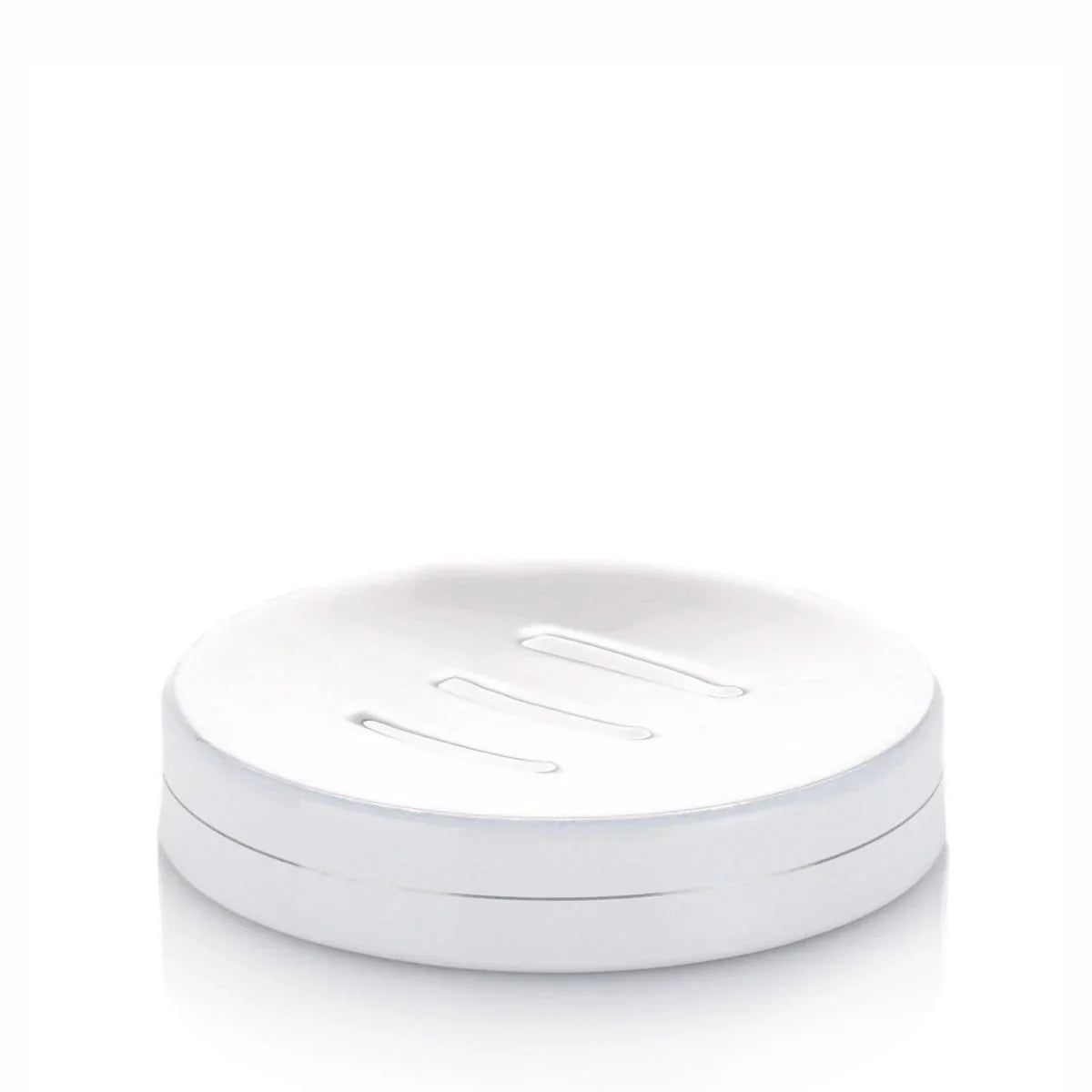 Kela Amina Zeepschaal – Wit RVS, Ø 11 cm