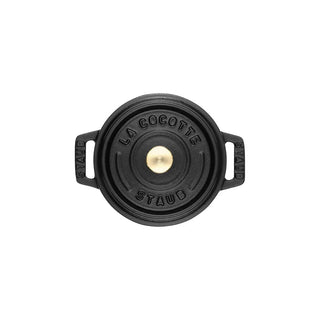 Staub Mini-Cocotte Gietijzer – Zwart, 10 cm, 0,25 l