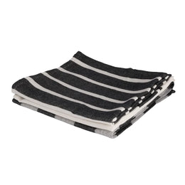Cosy & Trendy keukenhanddoeken zwart - set van 3