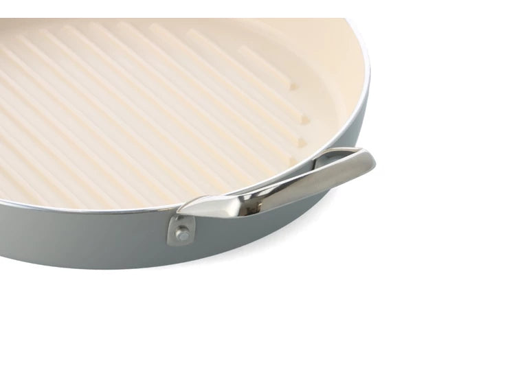Dagelijkse Kost Proline grillpan 28 cm – detail van grillribben en handgreep