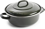 Dagelijkse Kost Emaille Stoofpot - Ø 22 cm - Olijfgroen