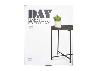 DAY Bijzettafel Metaal Zwart - Ø 38 cm / 50 cm hoog - foto 2