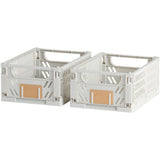 DAY Plooibox lichtgrijs 17x12,5x7 cm – set van 2 stuks
