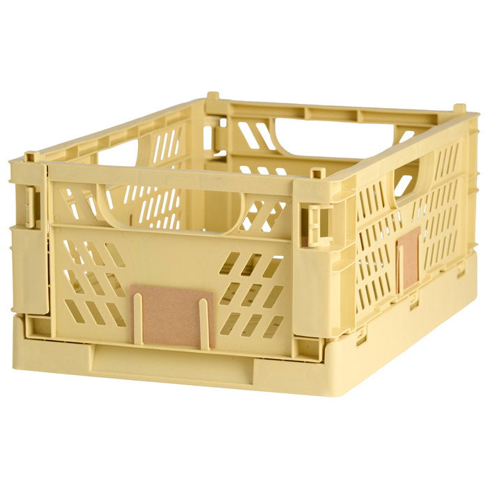 Day plooibox zandgeel 50 x 33 x 20 cm schuin aanzicht