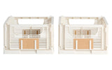 Day opvouwbare opbergbakjes 25 x 16,5 x 10 cm - crème-wit, set van 2