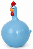 Turquoise kippenbeeldje - 23 cm