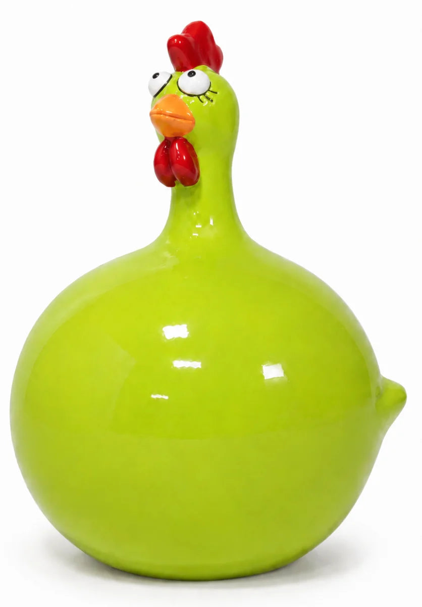 Groen kippenbeeldje - 40 cm
