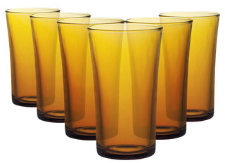 Duralex Lys highballglazen amber - set van 6 - 28 cl