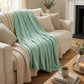 EcoLiving Plaid Baily Surf Blue - 130x180 cm