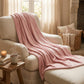 EcoLiving Plaid Baily Old Pink - 130x180 cm