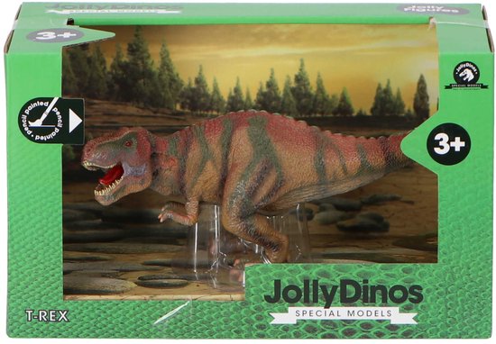 JollyDinos T-Rex Red in originele verpakking, ander aanzicht