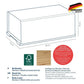 Kela Kiril Broodtrommel met Snijplank – Zwart Metaal/Bamboe 38x23x16 cm - foto 5