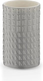 Kela Lenora badkamerbeker porselein rotsgrijs 11 cm