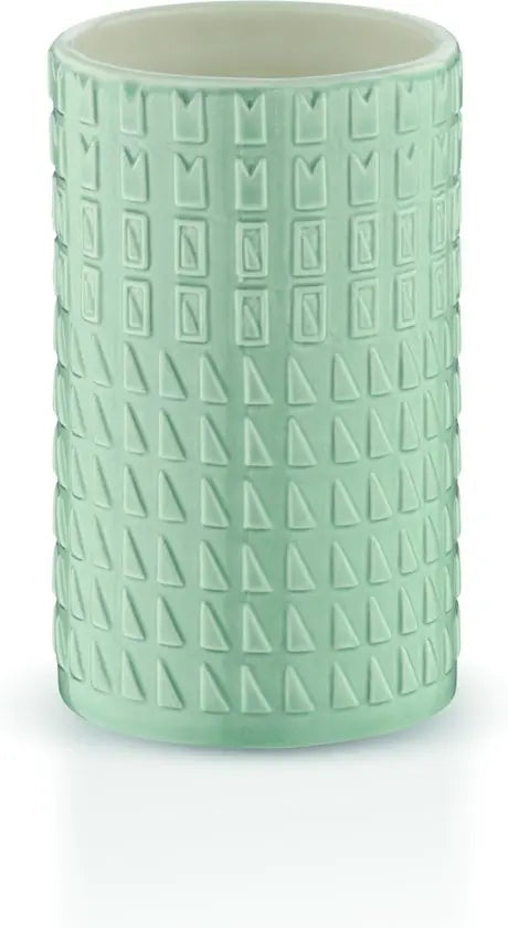 Kela Lenora badkamerbeker porselein mintgroen 11 cm