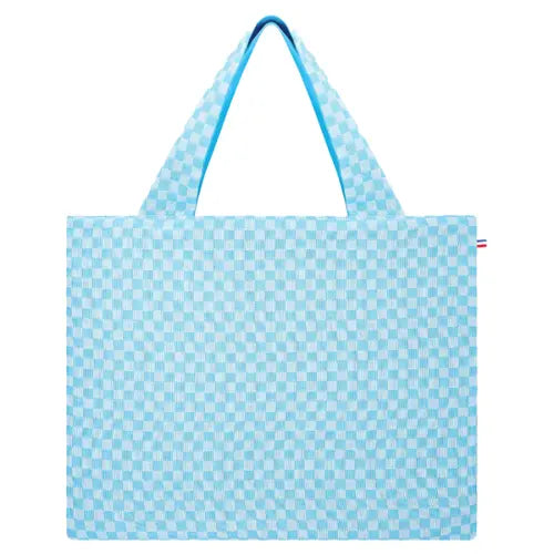 La Carafe Boodschappentas Azur Blauw – Opvouwbaar & Omkeerbaar