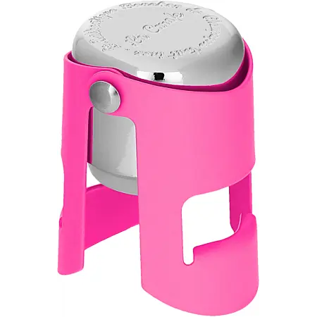La Carafe Champagnestop Roze - Inox met Siliconen Afdichting
