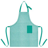 La Carafe Keukenschort Lagune met Zak – 100% Katoen, 82 x 72 cm