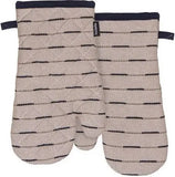Ladelle Dash Ovenwanten Set van 2 - Beige/Blauw, Gerecycled Katoen