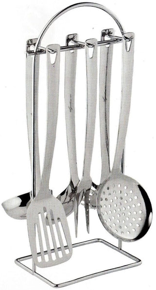 Lagostina keukenhulpjes op staander 6-delig - Elegante set keukengerei
