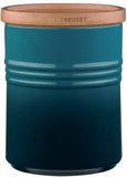 Le Creuset Voorraadpot met Houten Deksel - 19 cm / 2,1 L - Deep Teal