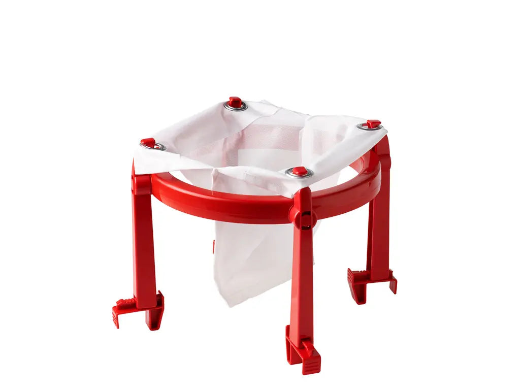Linden Sap- en geleizeef met standaard – plastic frame met polyester zeeflinnen