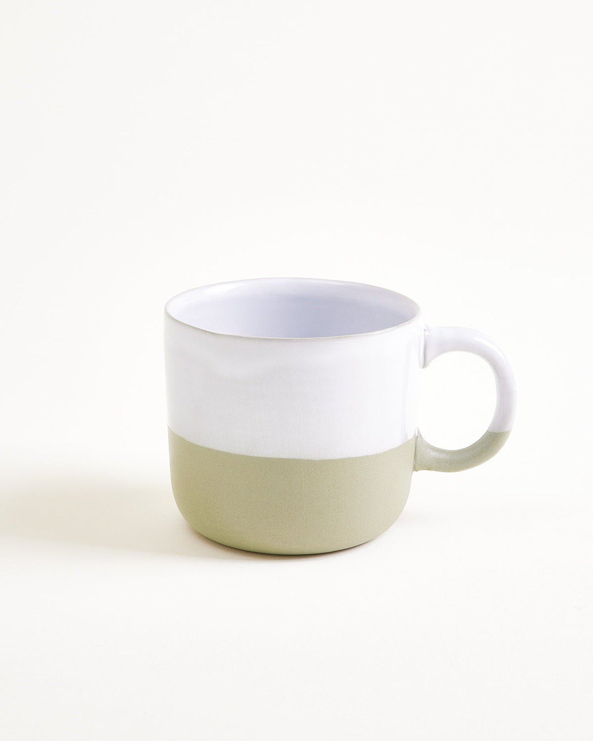 Motel a Miio Seda mok small - saliegroen en wit – productfoto
