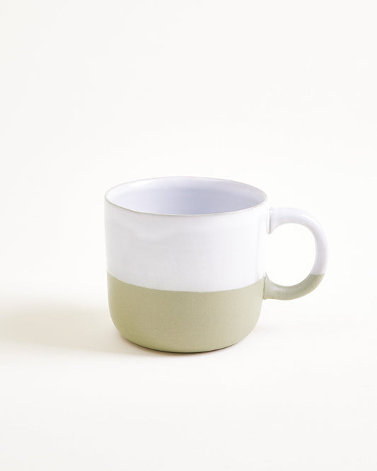 Motel a Miio Seda mok small - saliegroen en wit – productfoto