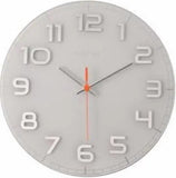 Nextime Classy Round wandklok wit glas 30 cm