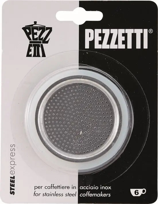 Pezzetti Reserveonderdelen SteelExpress 6-kops – 2 seals + 1 filter