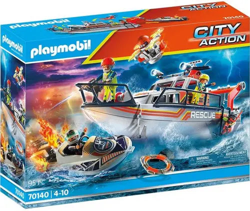 Playmobil City Action Reddingskruiser met Speedboot - 70140