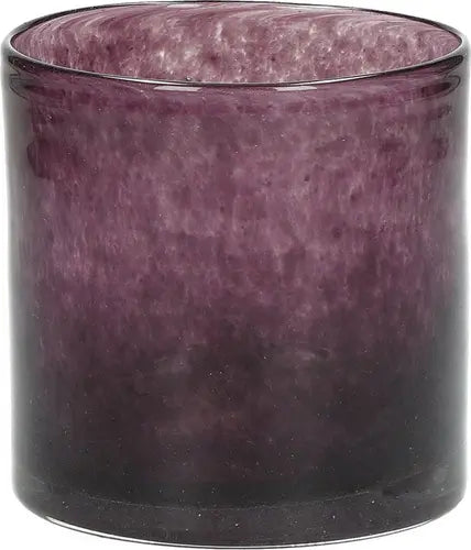 Pomax SKLO Windlicht - Aubergine Glas - ø 10 x 10 cm