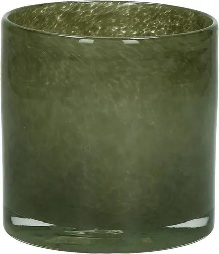 Pomax SKLO Windlicht - Wintergroen Glas - ø 12 x 12 cm