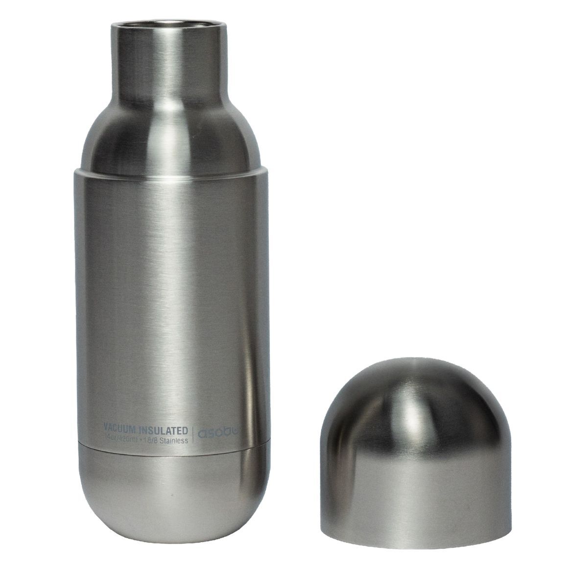 Asobu Orb Bottle thermische drinkfles roestvrij staal 420 ml zilver