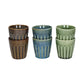 Pomax Rialto Bekers - Set van 6, Multicolor