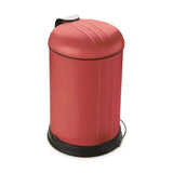 Rixx pedaalemmer 12L mat rood – soft close & fingerprint proof