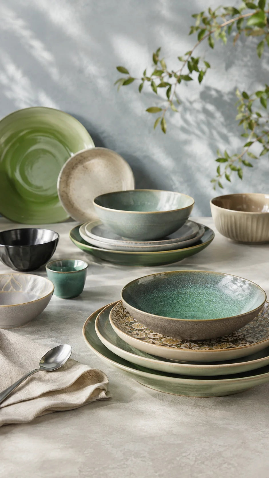 Borden, bowls & servies