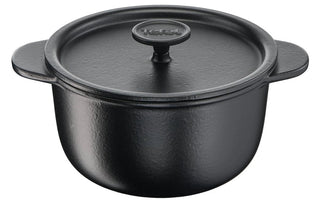Tefal ronde gietijzeren braadpan 20 cm - Stevige pan voor bakken en braden